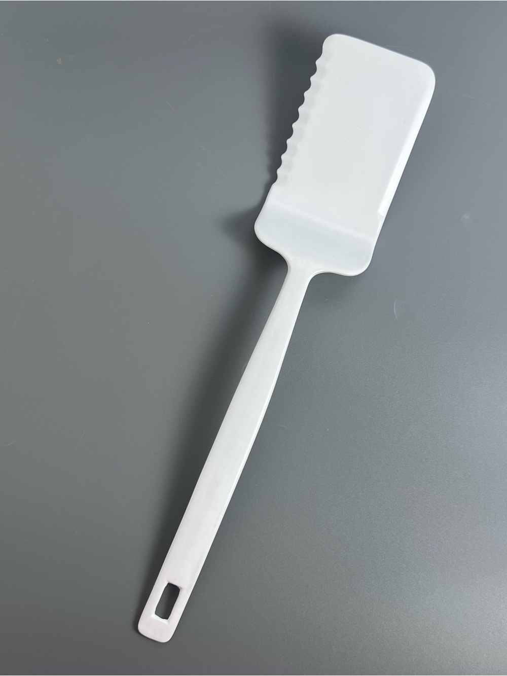 Vintage Copco White Melamine Solid Spatula Turner Cooking Utensil Dual Edge